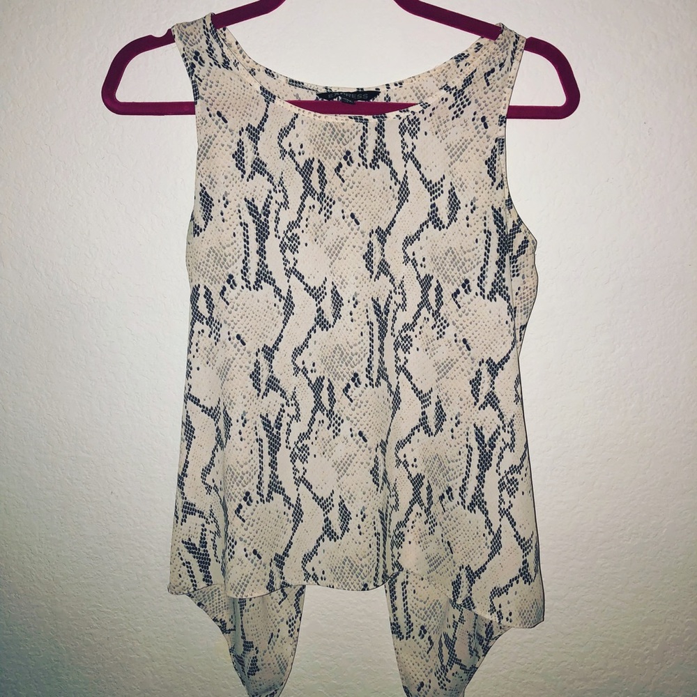 snake skin tank top